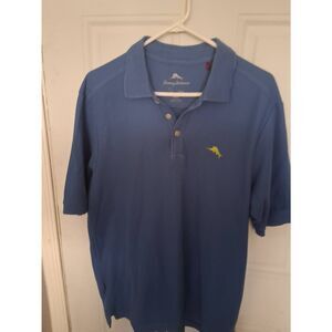 Tommy Bahama Nwot Mens Emfielded 2.0 Polo shirt Medium light blue unused